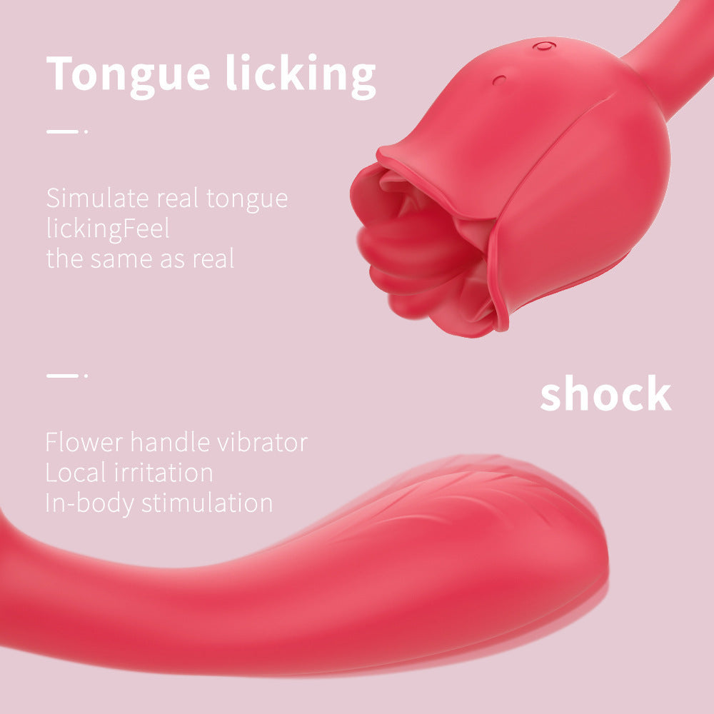 9-Mode Sucking & Vibrating Stick – Dual-Function Air Pulse Licking Vibrator with Magnetic USB Charging & Waterproof Design