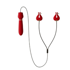 Double Vibration Breast Clamp Vibrator – Adjustable, Dual 10-Mode Stimulator