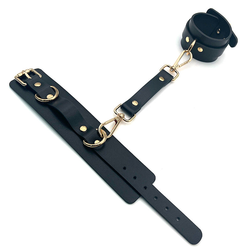 KKCAT PU Leather Handcuffs SK-003 – Adjustable Soft Bondage Cuffs for Adults