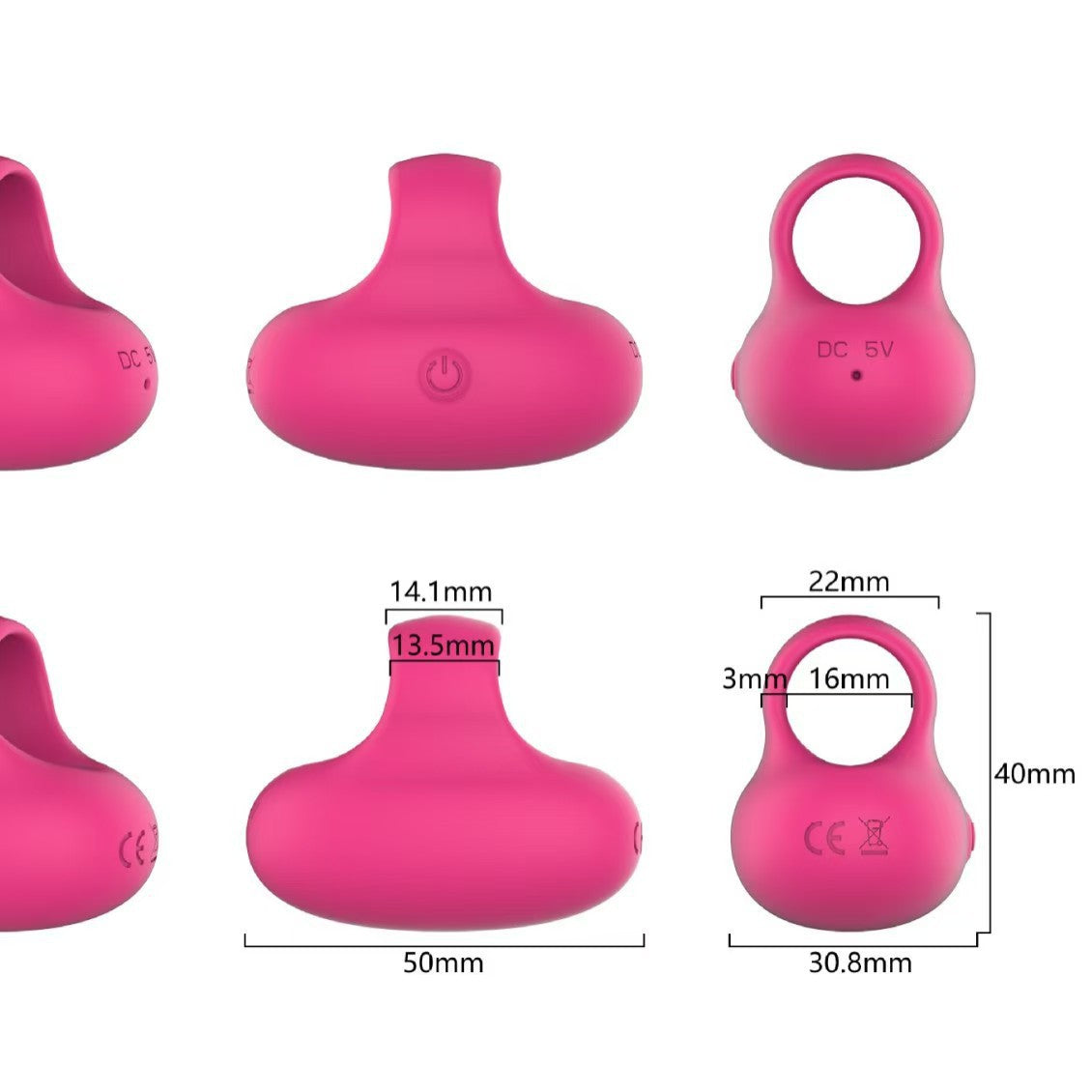 Mini Finger Vibrator for Women – 10 Vibration Modes | Waterproof Silicone Entry-Level Massager