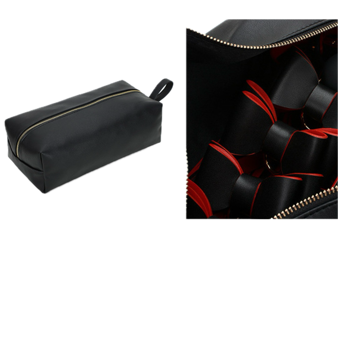 KKCAT 10-Piece Bondage Set with PU Storage Bag – Bowknot Restraint Kit for Couples