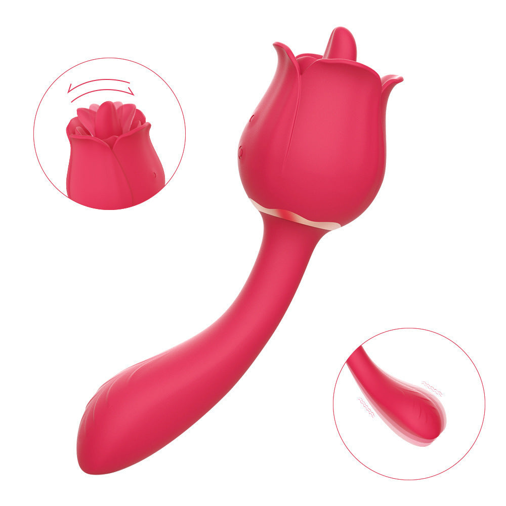 9-Mode Sucking & Vibrating Stick – Dual-Function Air Pulse Licking Vibrator with Magnetic USB Charging & Waterproof Design