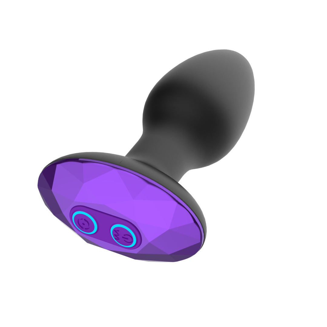 Diamond Twisting Vibration Remote Control Anal Plug Remote Control Anal Plug Vibrator Prostate Massager Swing Anal Plug Automatic