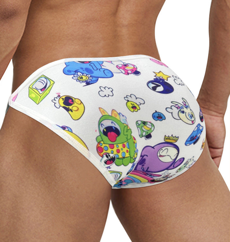 Men’s High-Cut Bikini Briefs with Transparent Waistband – Low-Rise Athletic Nylon Underwear | MP2992