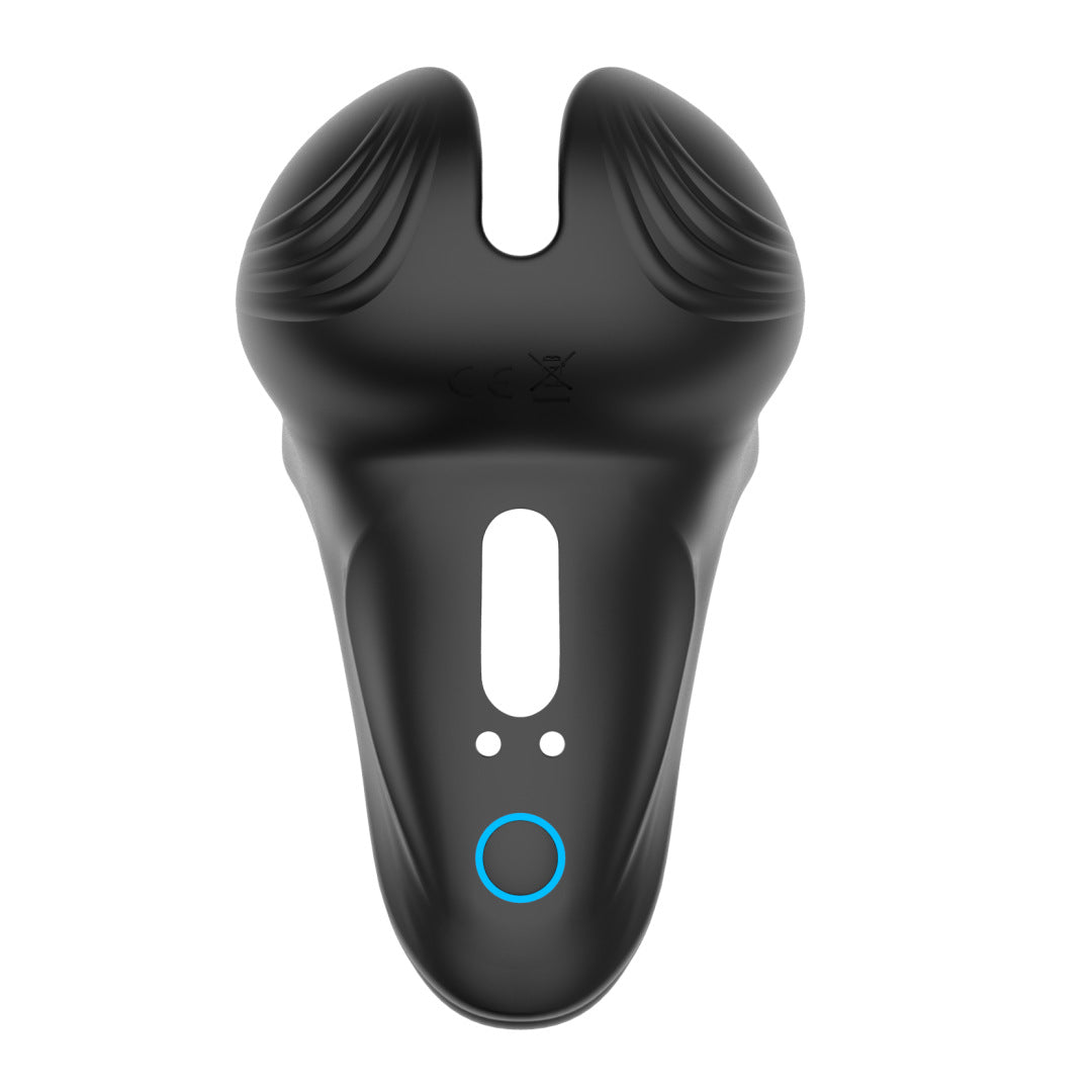 Rechargeable Locking Sperm Ring For Men, Vibrating Elephant Ring, Silicone Electric Remote Control, Triple Beam Sperm Set, Double Ring Fun