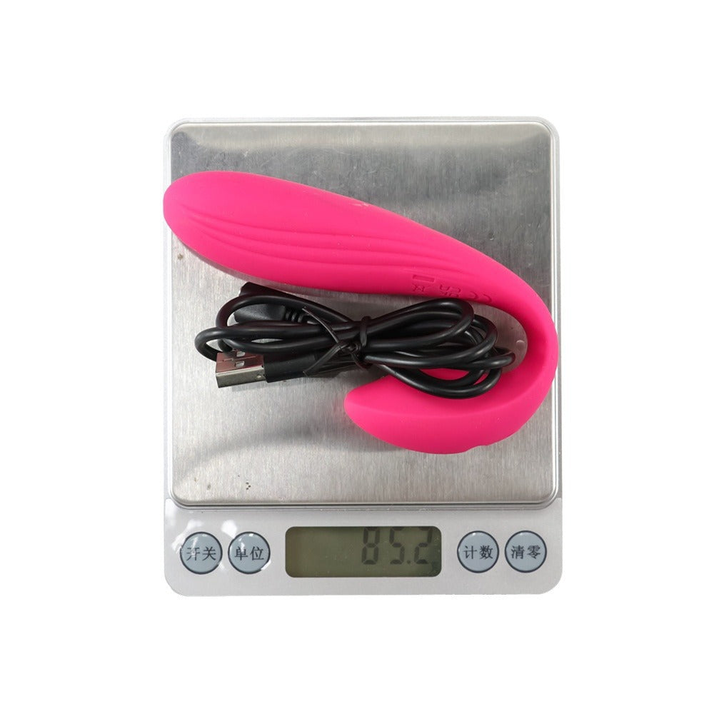 App Dual Shock Wearable Vibrator – U-Shaped Remote Control Vibrating Egg for Women | Dual Motor, 10 Modes, Waterproof Silicone