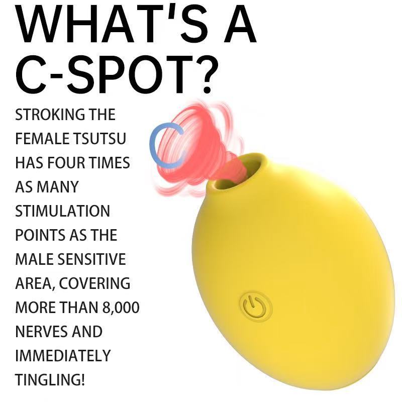 Lemon Clitoral & G-Spot Sucking Vibrator – 10 Modes, Medical-Grade Silicone – Lemon Yellow
