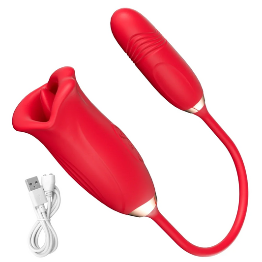 Biting Oral Mouth Thrusting Tongue Sucking VibratorsSex Toys