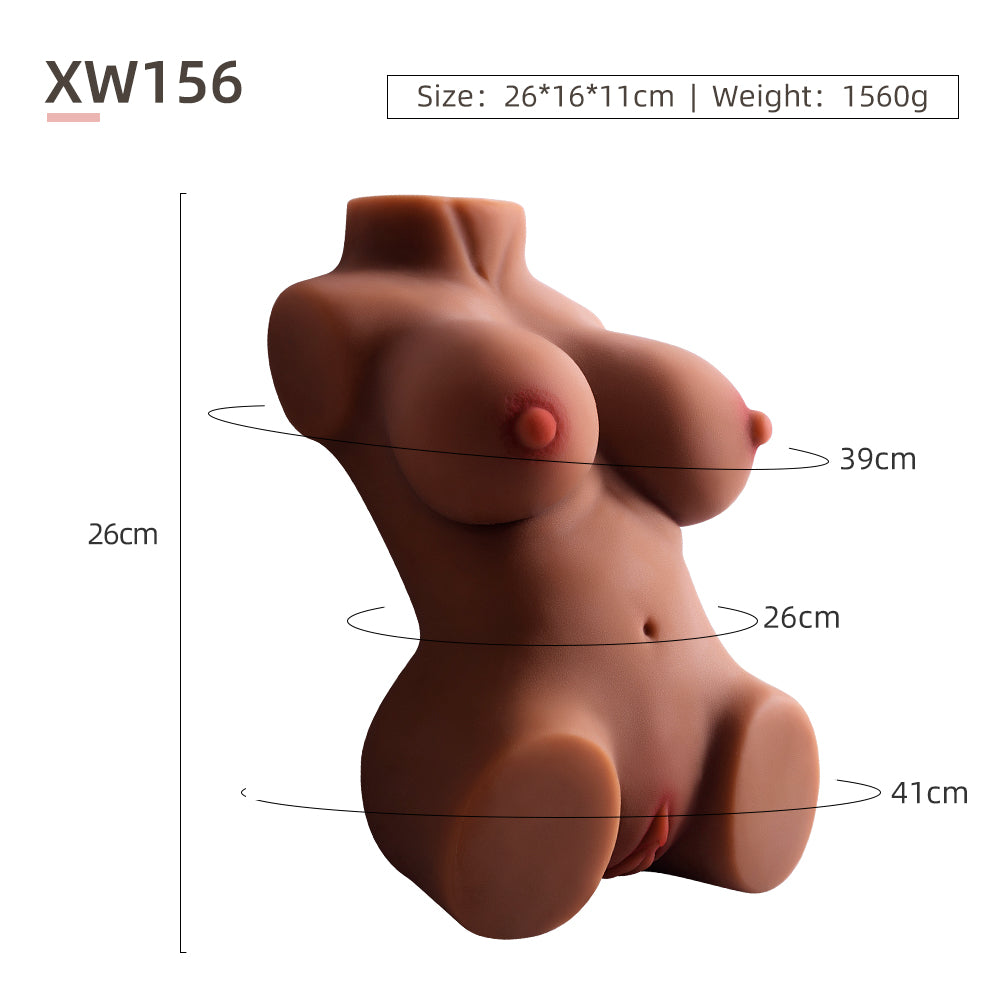 Soft Male Torso Masturbator – Realistic TPE Pocket Pussy & Anal Dual Channel Toy